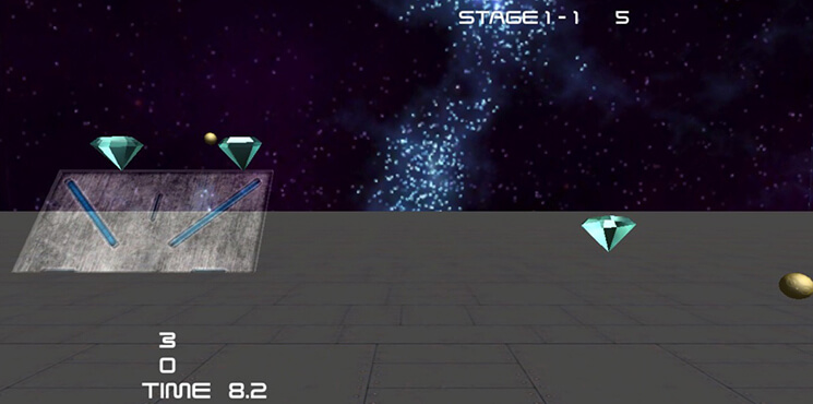 宇宙をイメージしたUnityで作ったゲームアプリ