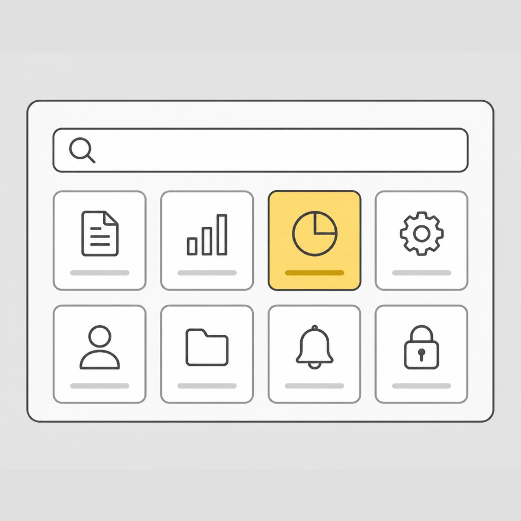 Roblox StudioのToolboxでアドミンツールを検索する画面イメージのUIイラスト